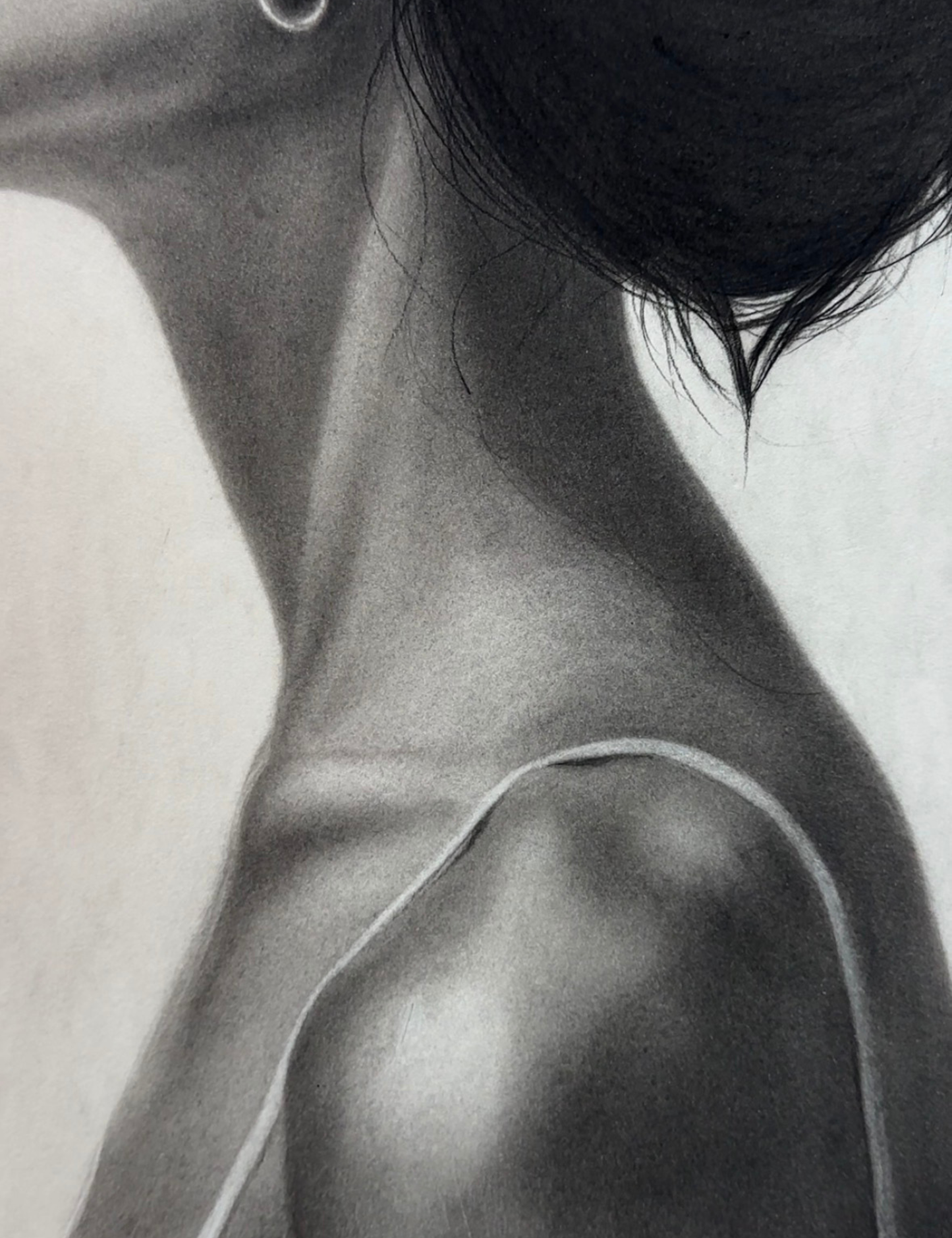 Ombre du Sud - Dessin au fusain