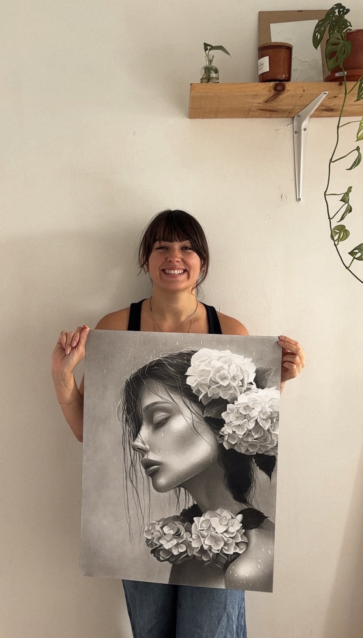 Hypersensible - Charcoal and Graphite Drawing