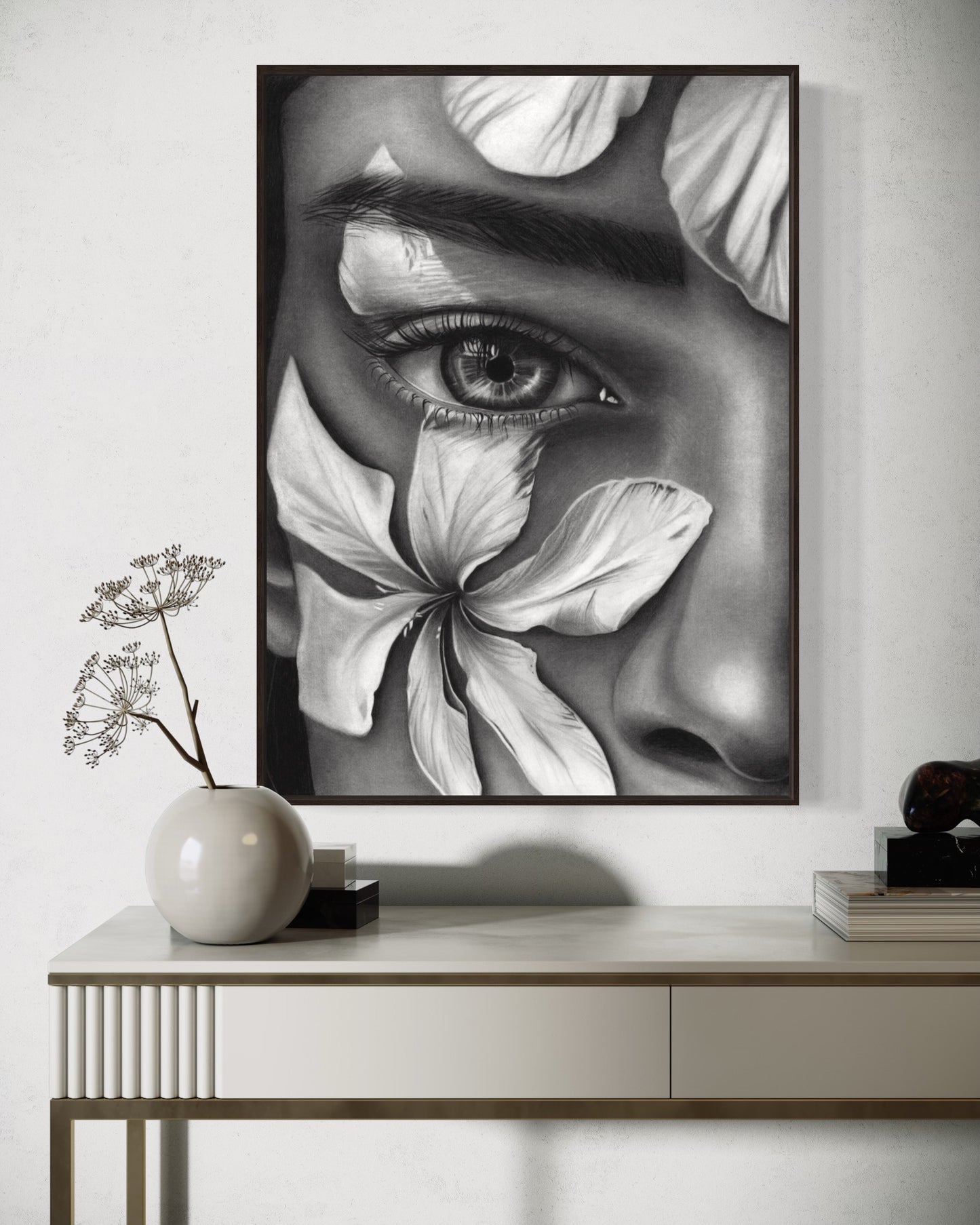 Aurora - Charcoal Drawing