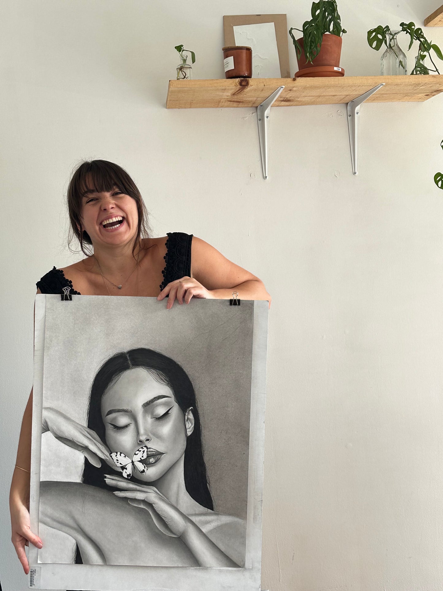 Sofia - Charcoal Drawing