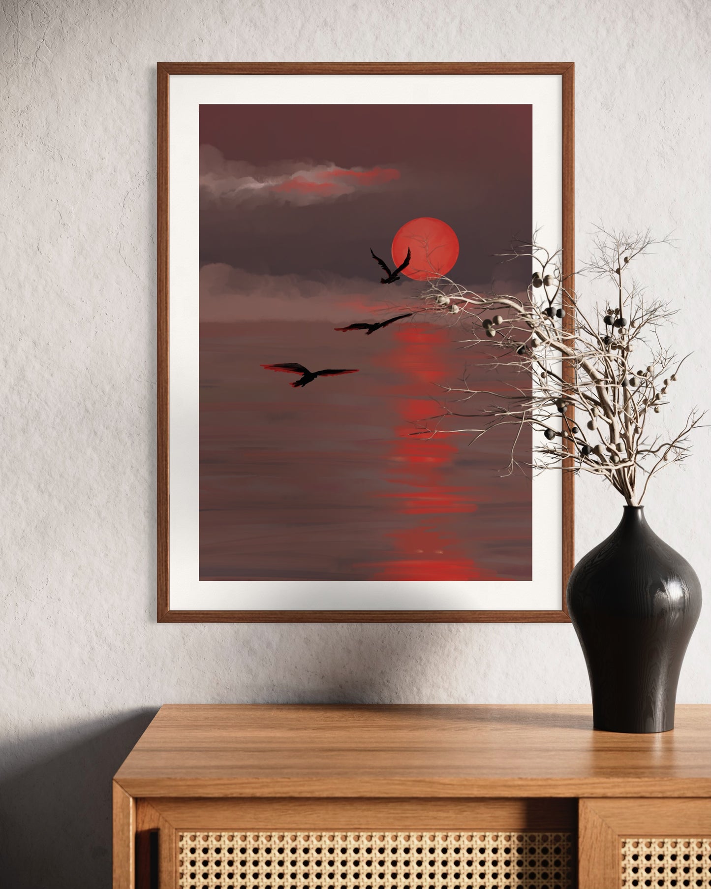 La mer sombre - Illustration numérique
