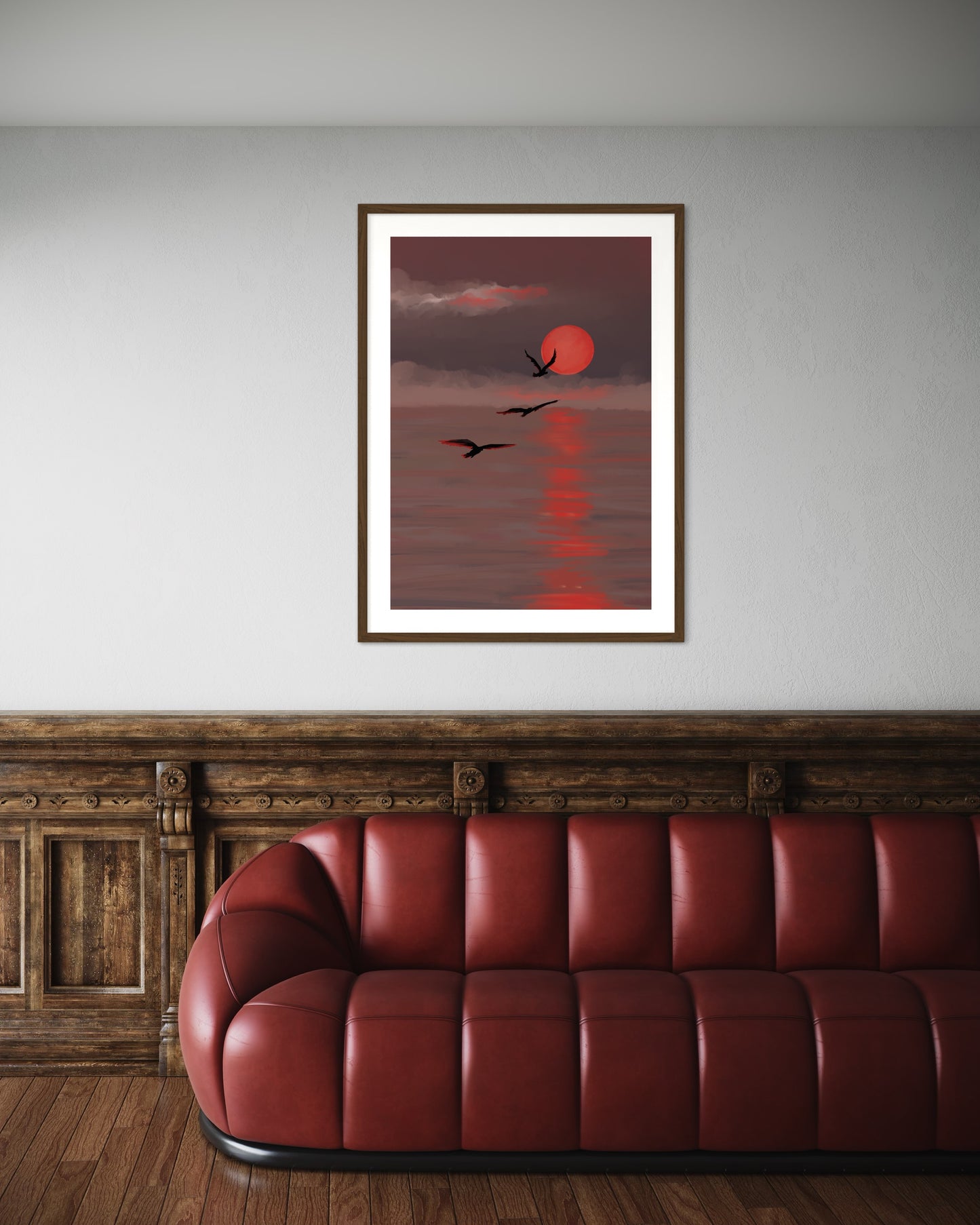 La mer sombre - Illustration numérique