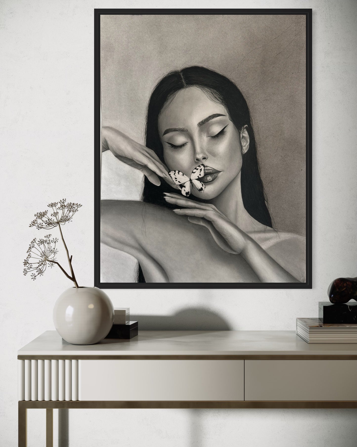 Sofia - Charcoal Drawing