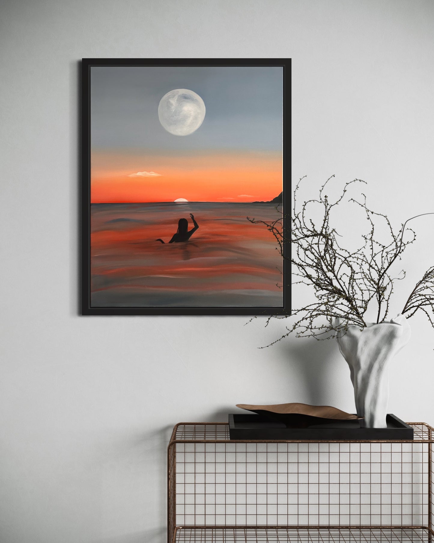 Between the sun and moon
