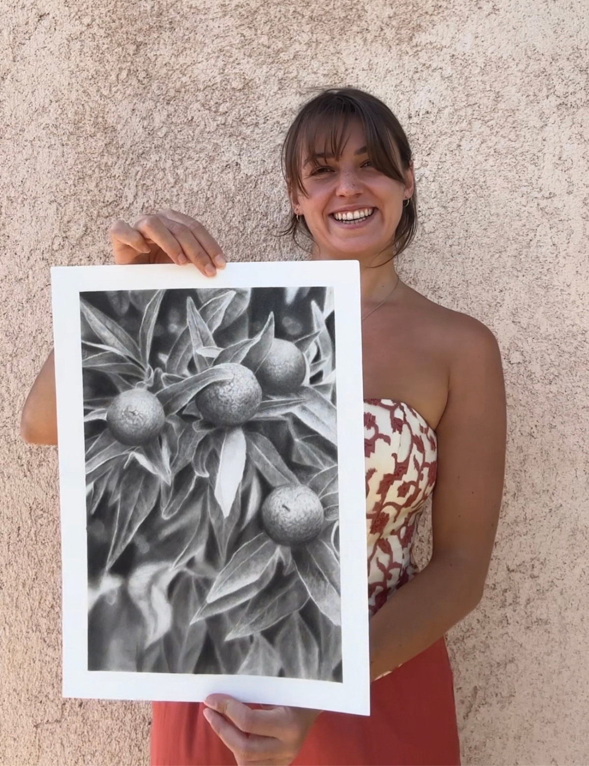 The Garden - Charcoal Drawing