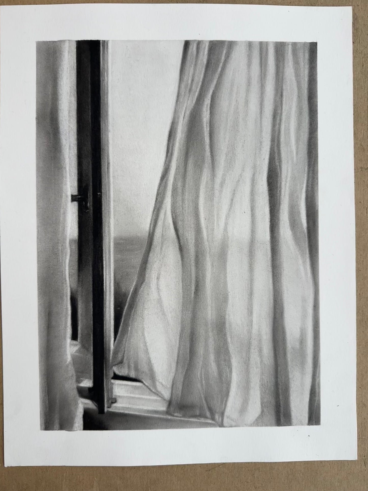 Ombres Méditerranéennes - Charcoal Drawing
