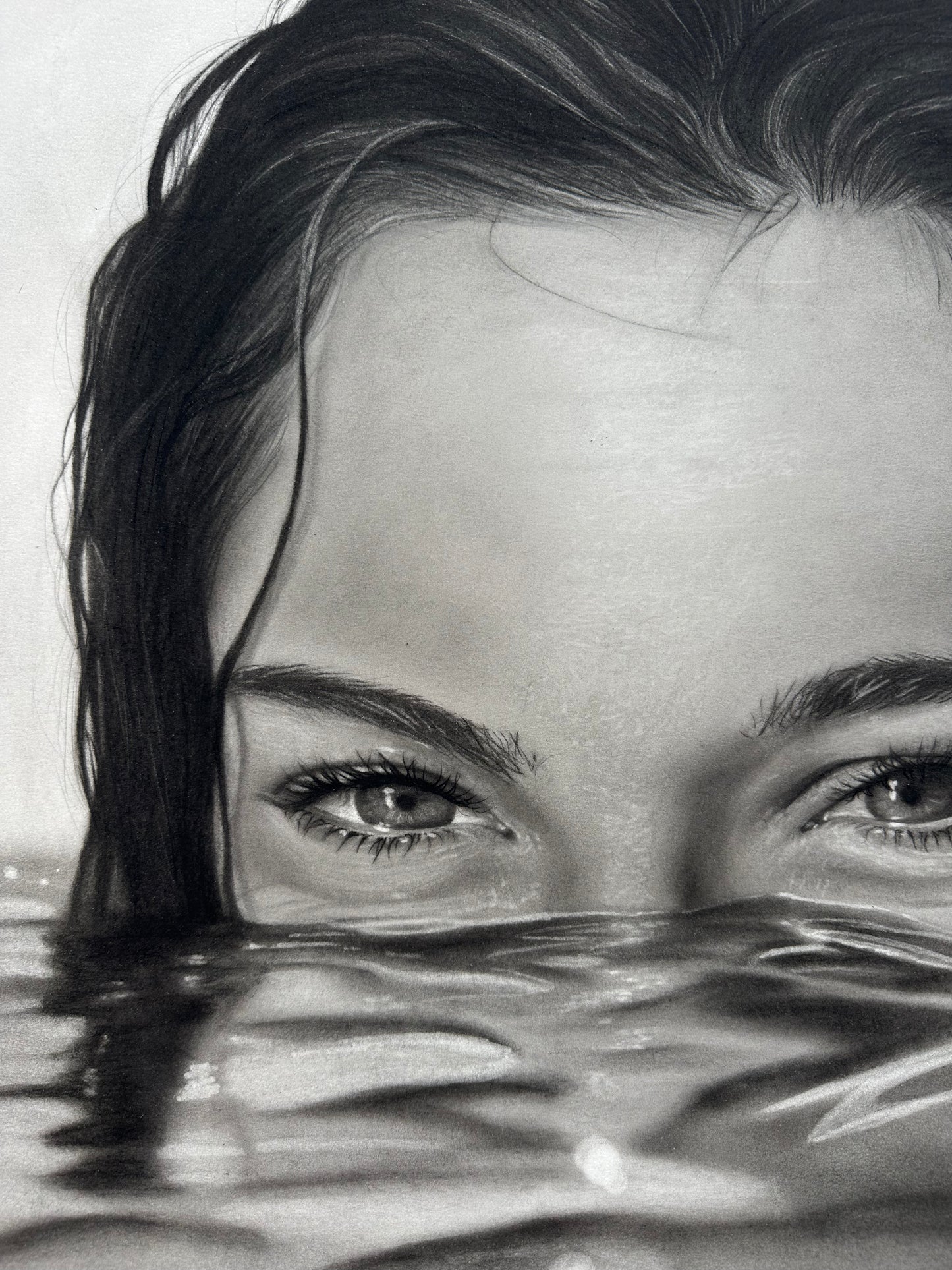 L’horizon de l’âme - Charcoal Drawing