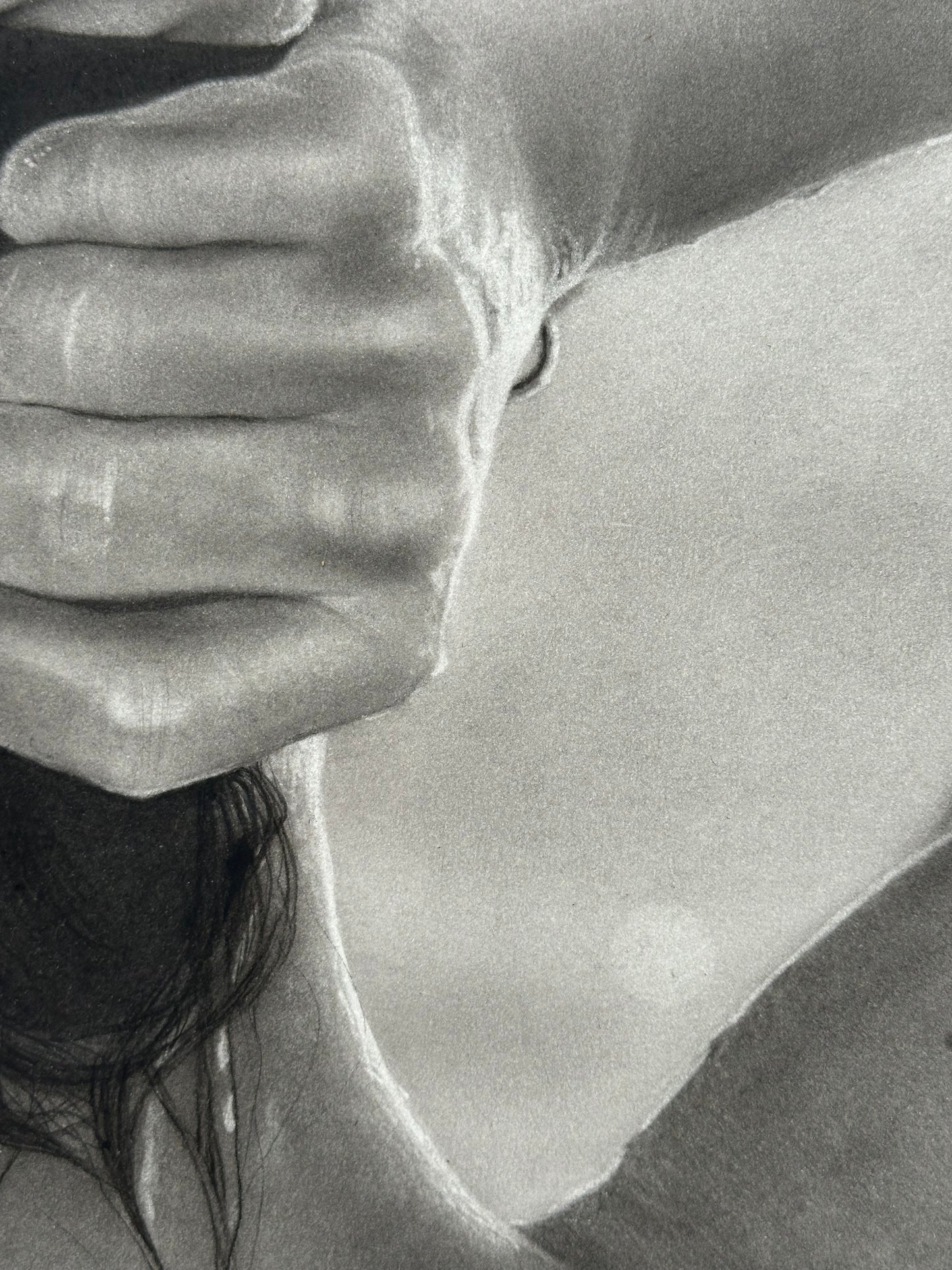 Au fil de l’eau - Charcoal Drawing