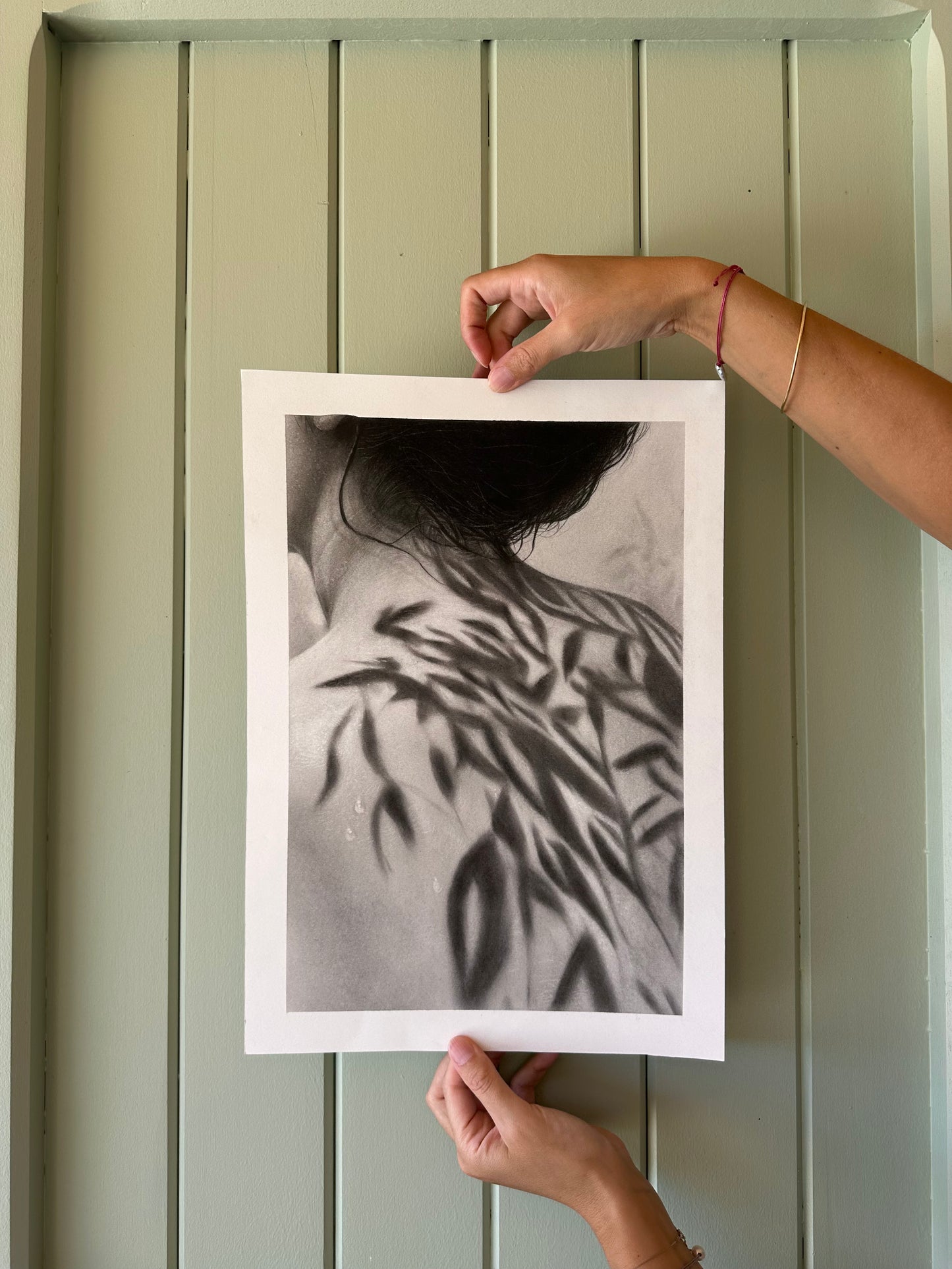 L'ombre des lauriers - Charcoal Drawing